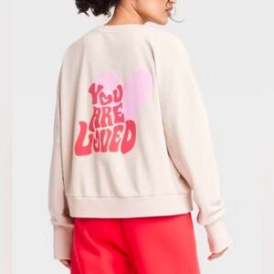 Graphic French Terry Crewneck Sweatshirt.